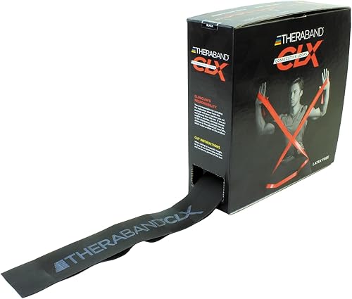 Miniatura 5 de THERABAND CLX Resistance Band with Loops, Fitness Band for Home Exercise and Full Body Workouts, Portable Gym Equipment, Gift for Athletes