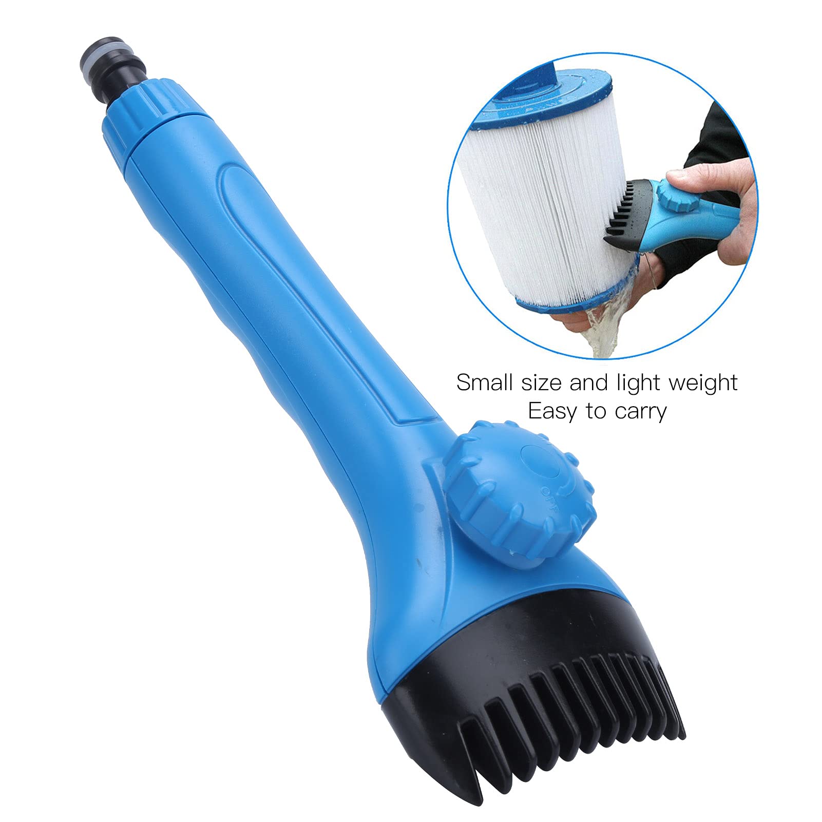 Leapiture Pool Filter Cartridge Efficient Fast Hand Held Easily Carry Filter Cleaning Tool Pool Filter Cartridge Cleaner for Swimming Pools