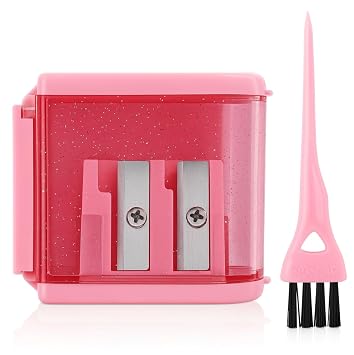 Eyeliner Pencil Sharpener for Eyes and Lip Liner Makeup Large Brow Pencils Small Angled Wing Tip Real Beginners Techniques Eye Shadow Lines Gel Eyebrow Pomade Black Liquid Waterproof Vertex Stencil