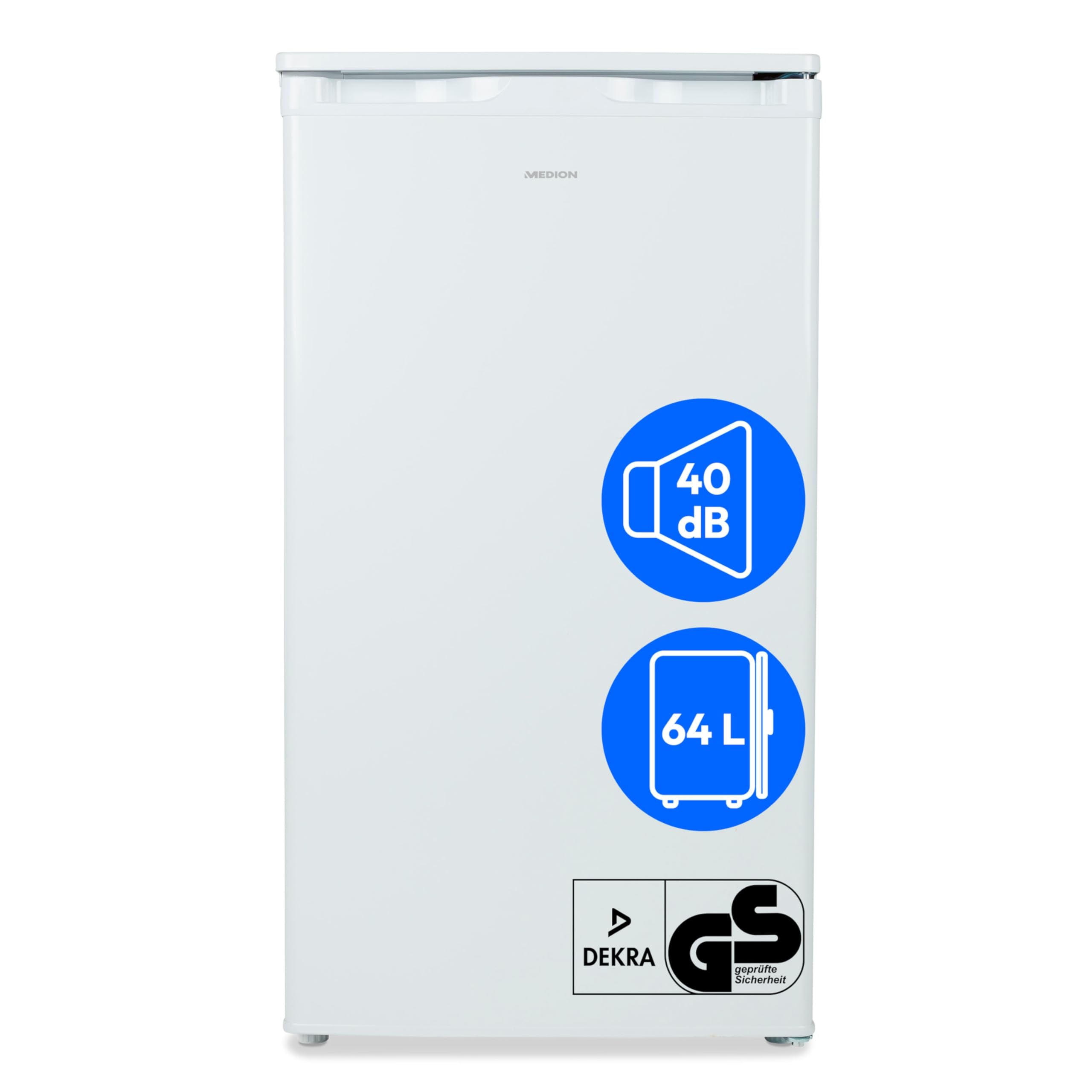 MEDION Congelatore (64 litri, altezza 85 cm, 3 cassetti trasparenti, apertura porta reversibile, MD37688)