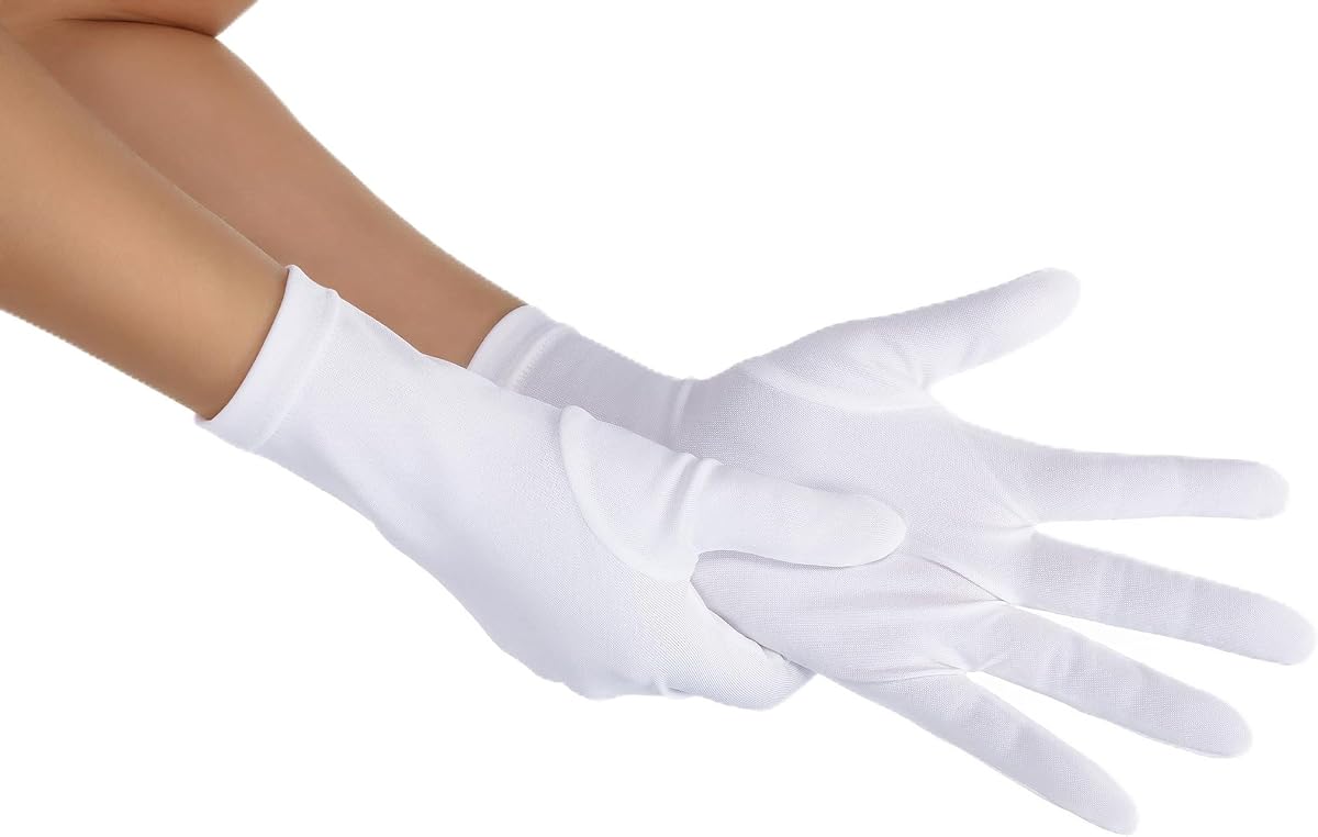 Avidlove Gloves Costume for Men and Women Opera Wedding Bridal Gloves Tea Party Banquet Costume 1920s Flapper Accessories