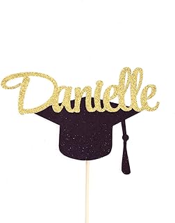 Atelier Elegance ANY NAME Graduation Cake Topper, Congrats Grad Cake Topper, Custom Name Topper
