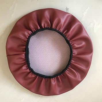 Leather Round Bar Stool Covers Waterproof Replacement Slip Anti-Slip Footstool Protect PU Cover Slipcovers for A Stool Seat Barber Stool Chair Swivel Stool Chair Cover