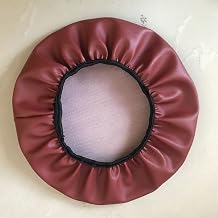 Leather Round Bar Stool Covers Waterproof Replacement Slip Anti-Slip Footstool Protect PU Cover Slipcovers for A Stool Seat Barber Stool Chair Swivel Stool Chair Cover