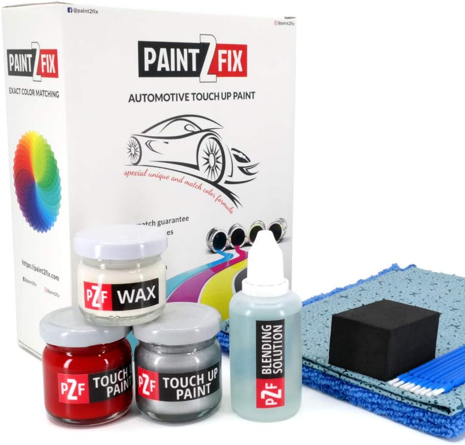 PAINT2FIX Perlweiss 9611 Touch Up Paint for Mercedes Vito - Scratch & Paint Repair Kit - Silver Pack