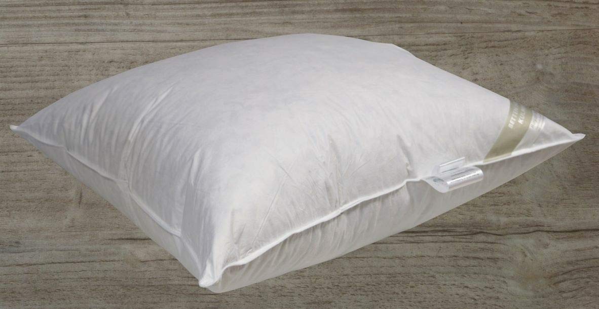 Betten Hofmann Exclusives Daunen Kopfkissen 80x80 cm, 850 g Füllgewicht, Daunenkissen, Kissen, prall gefüllt, 100% Daunen, 100% Natur,
