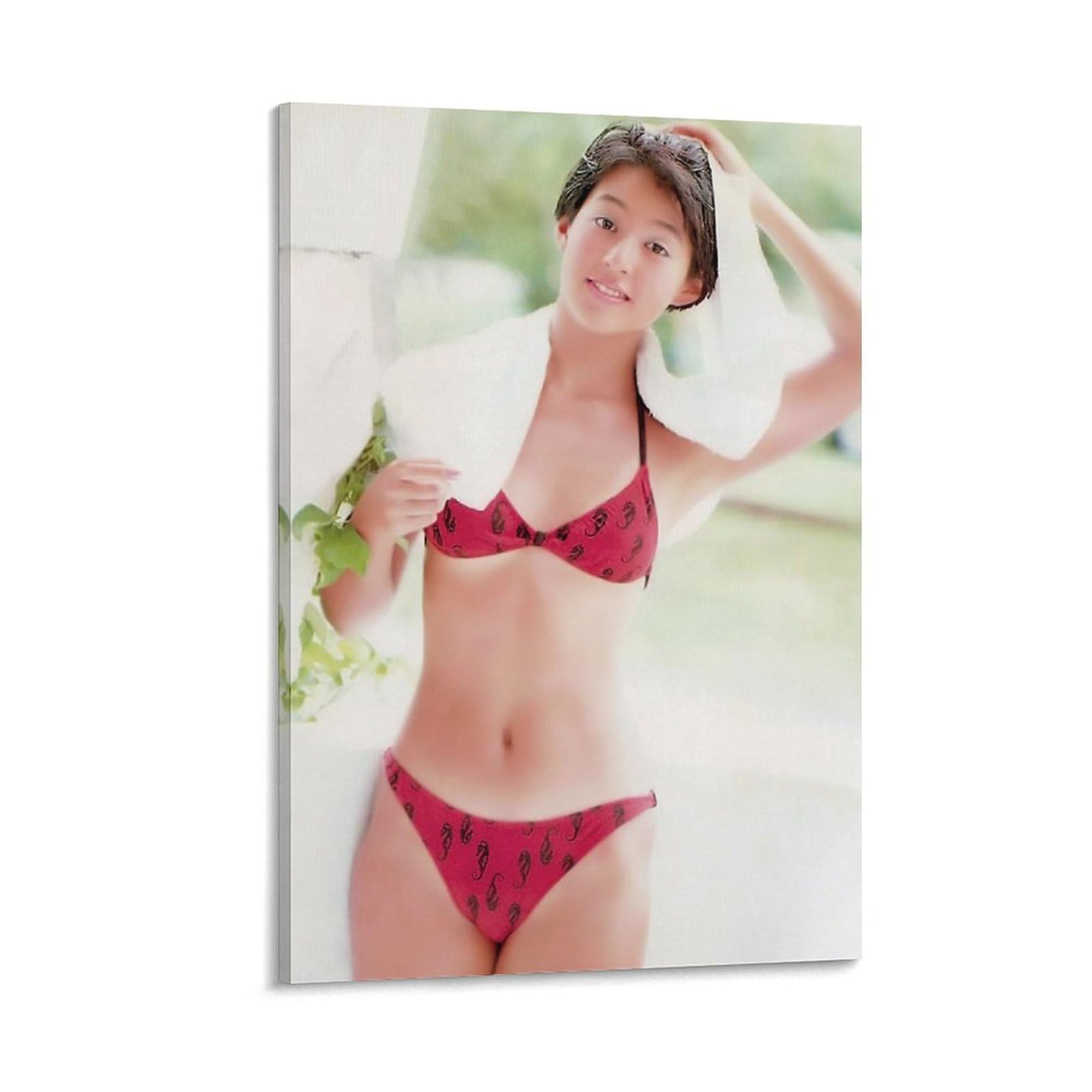 Amazon.co.jp: 鈴木保奈美写真ビキニポスター プリント キャンバス