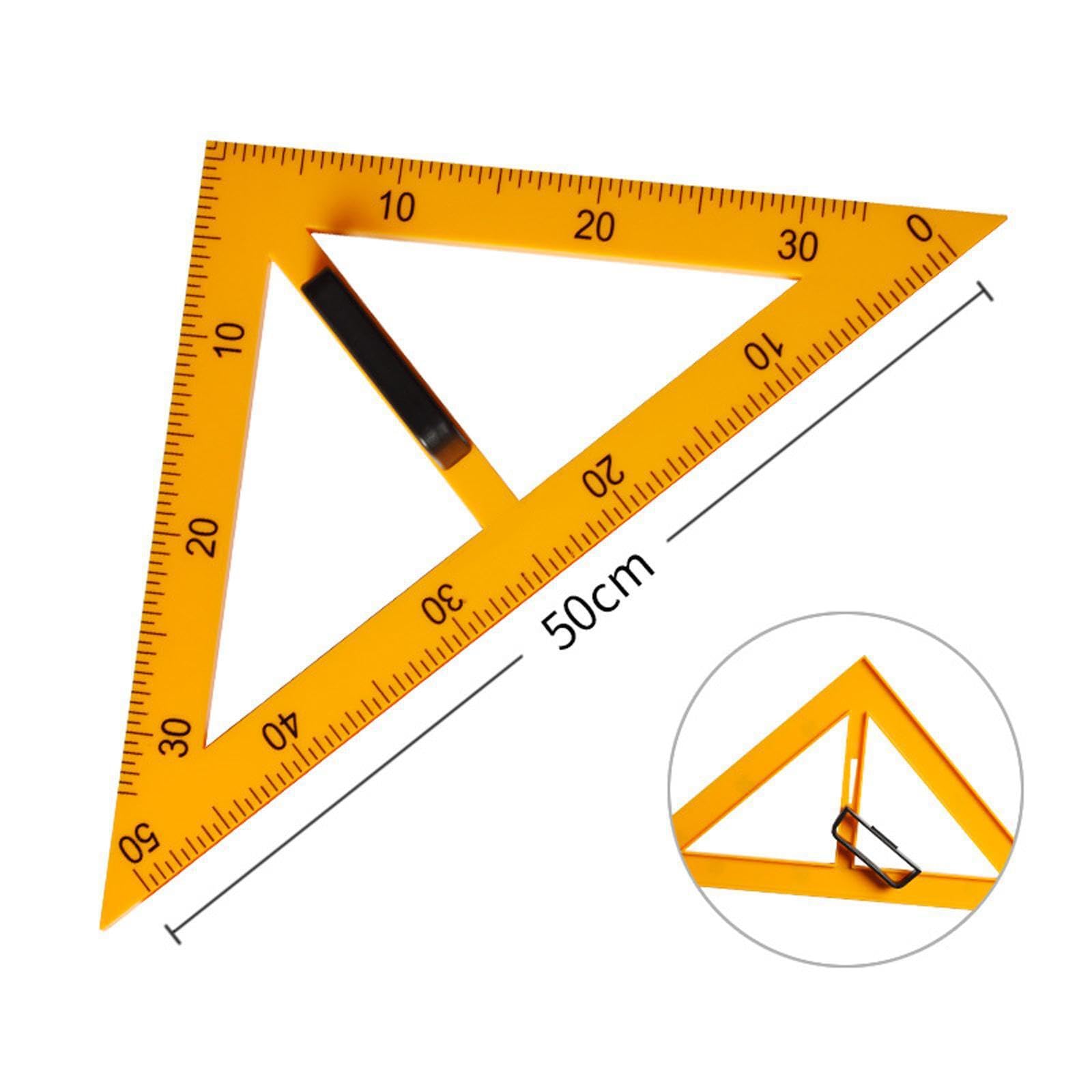 Regla multifunción para matemáticas y geometría, material didáctico de gran tamaño para dibujar lecciones de matemáticas, útiles para profesores, herramienta de
