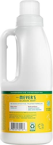 Miniatura 2 de MRS. MEYER'S CLEAN DAY Suavizante líquido para telas, infundido con aceites esenciales, sin parabenos, madreselva, 32 onzas (32 cargas)