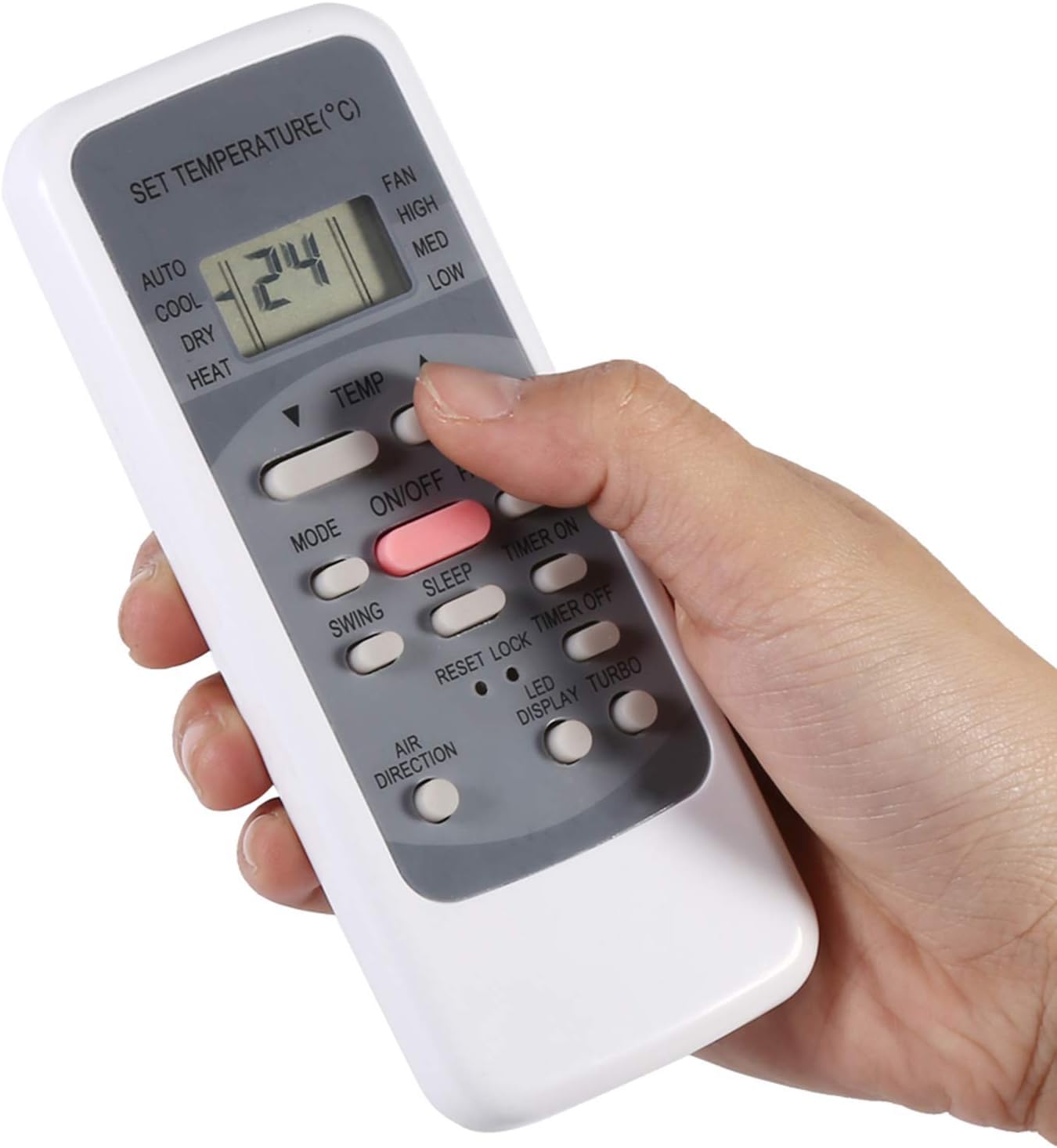 Air Conditioner Remote Control for Midea Air Conditioner, R51M/E Universal, Air Conditioner Remote Control Fit for Midea Brand, Lightweight AC Remote Control Universal with Multiple Modes