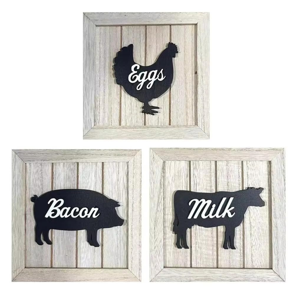 CTRLZS Framed Wall Art Framed Artwork 3 PCS Modern Room Decor Beautiful Wall Sculptures Home Furnishing Decoration for Porch A