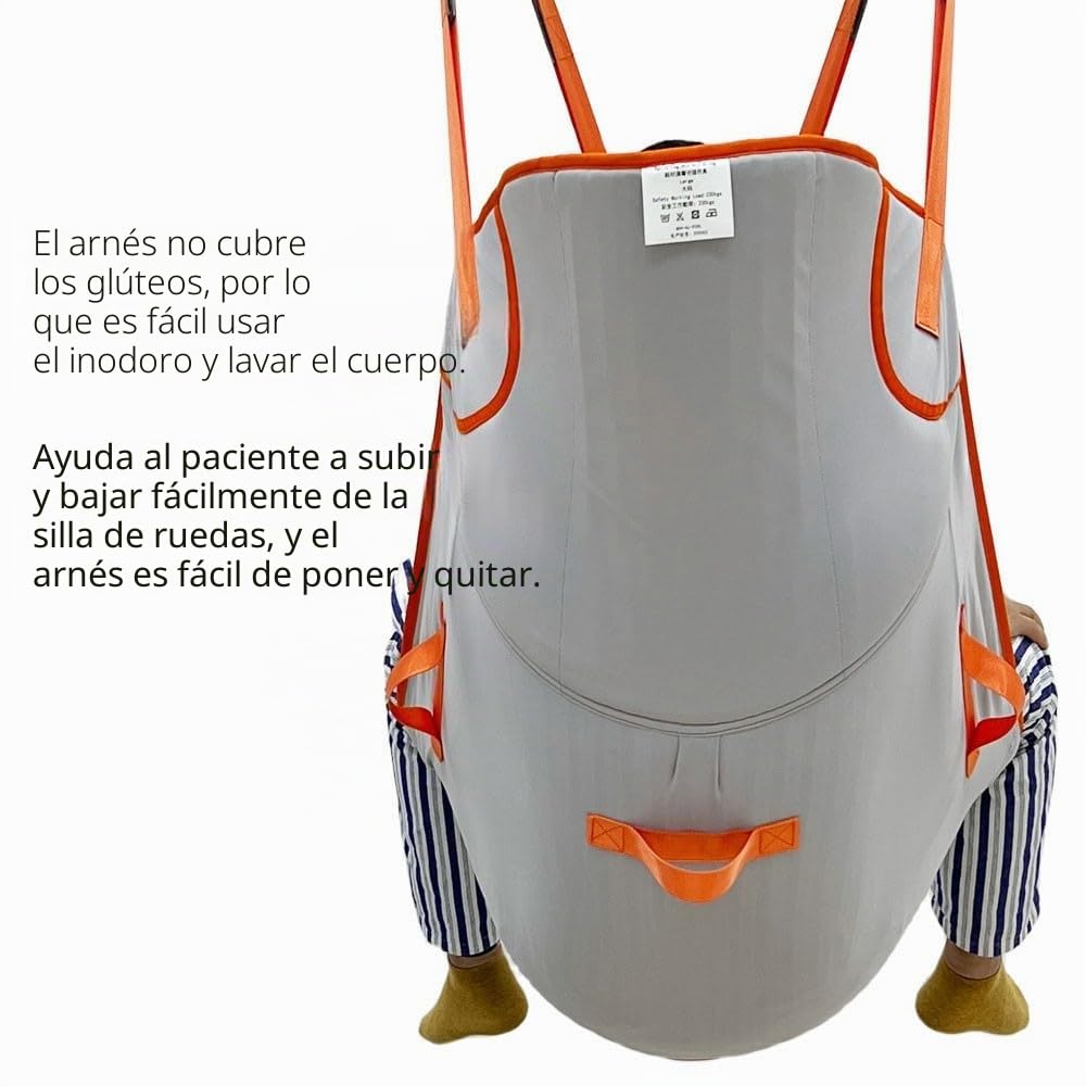 Grúa De Paciente - Arnés Elevación Paciente Cuerpo Completo - Eslinga De Elevación con para Paciente Y Minusválido para Posicionamiento Y Elevación De La Cama Enfermería