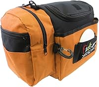 Fade Gear Crunch Disc Golf Bag - Durable 10-12 Disc Capacity, Insulated Cooler Pocket, Water-Resistant with Padded Strap - Electric Lime