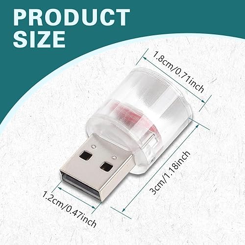 Miniatura 4 de Lámpara LED USB para el interior del automóvil, luz nocturna, mini luz de decoración LED, mini luces USB LED universales para decoración del
