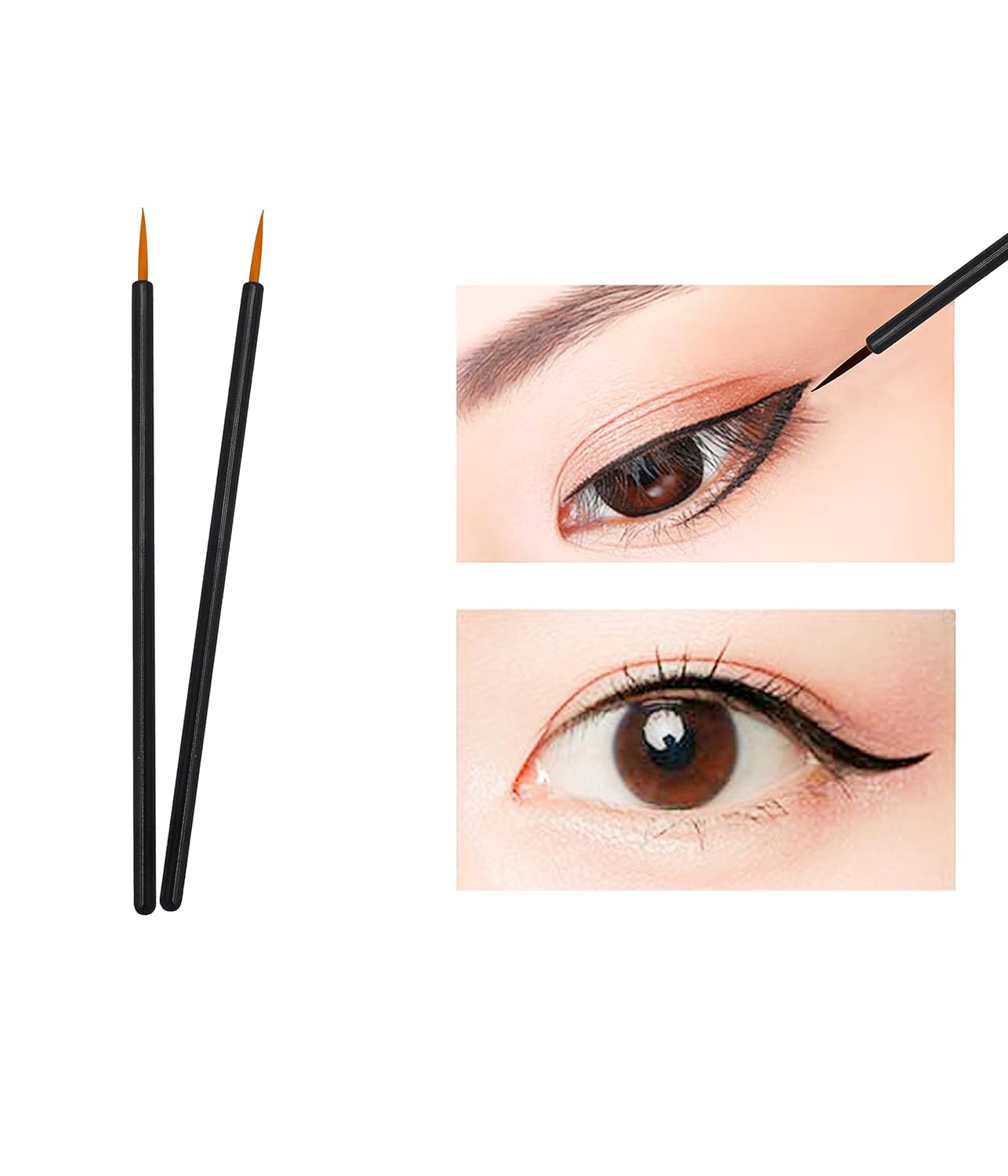 150 Pack Disposable Eyeliner Brushes Eye Liner Wands for Makeup Applicator Makeup Eye Liner Wands Tool for Eye Line Eyelash Growing : Beauty & Personal Care