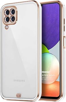 Microsonic Samsung Galaxy M22 K l f Laser Plated Soft Beyaz