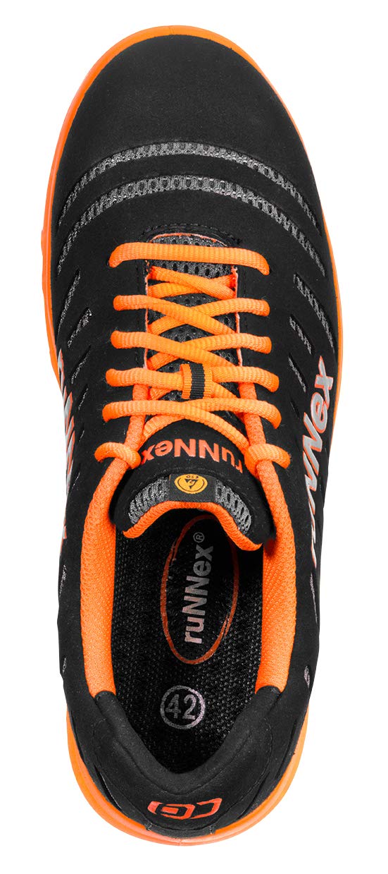 ruNNex® S1P-ESD-Sicherheitshalbschuh FlexStar, schwarz/orange, Gr. 45