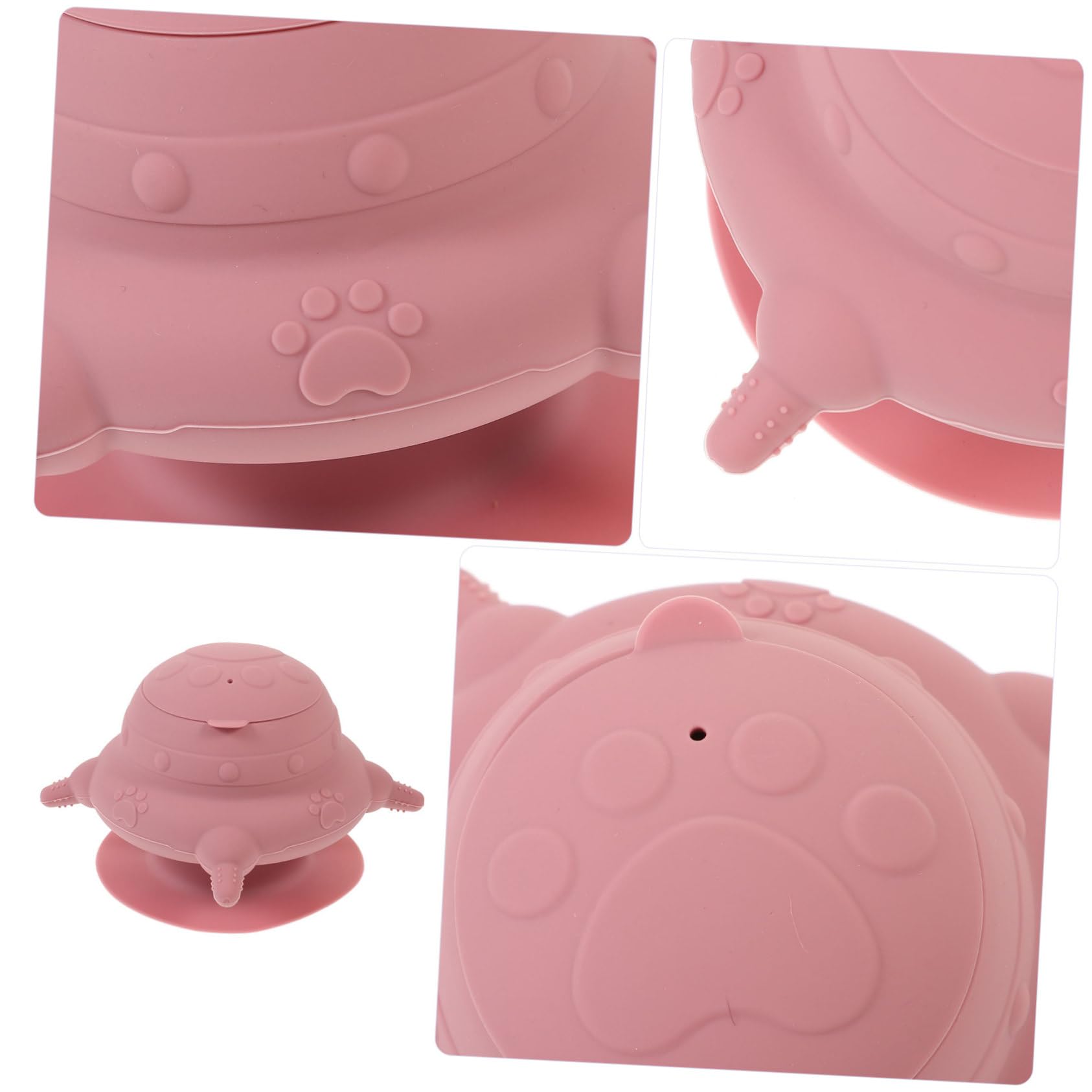 COSMEVIVI Puppy Milk Feeder with Nipples Silicone Feeding Bowl for Newborn Puppies Kittens Pets Easy to Clean Reusable Nursing Station with Teats for Milk Water