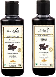 Herbigiri Herbal Combo Shampoo : Neem & Aloevera, Shikakai & Honey (420 ml) (420 ml) Price In India