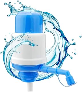Comprar NK Dispensador de Agua Universal - Dosificador Manual para Garrafas, Botellones, Barriles - Compatible para Botellas de 2,4,6,8,10 y 12L, con Adaptador de 3,8 y 4,8 cm - Blanco y Azul