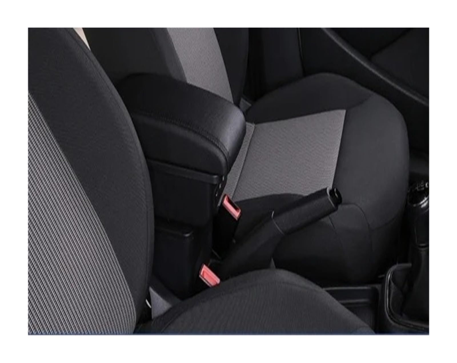 AWGNTQQ Car Armrests For Suzuki For SX4 Armrest Box Car Center Console Storage Case Modification Accessories With USB Interface(B-Black black line)