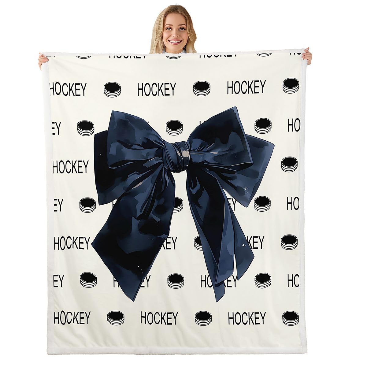 Kokej do hokeja na lodzie, na łóżko, kanapę, krzesło, salon, podwójny, 152 x 180 cm, hokej do hokeja na lodzie, koc polarowy dla dzieci, chłopców, dziewcząt, dekoracja, prezenty dla miłośników piłek