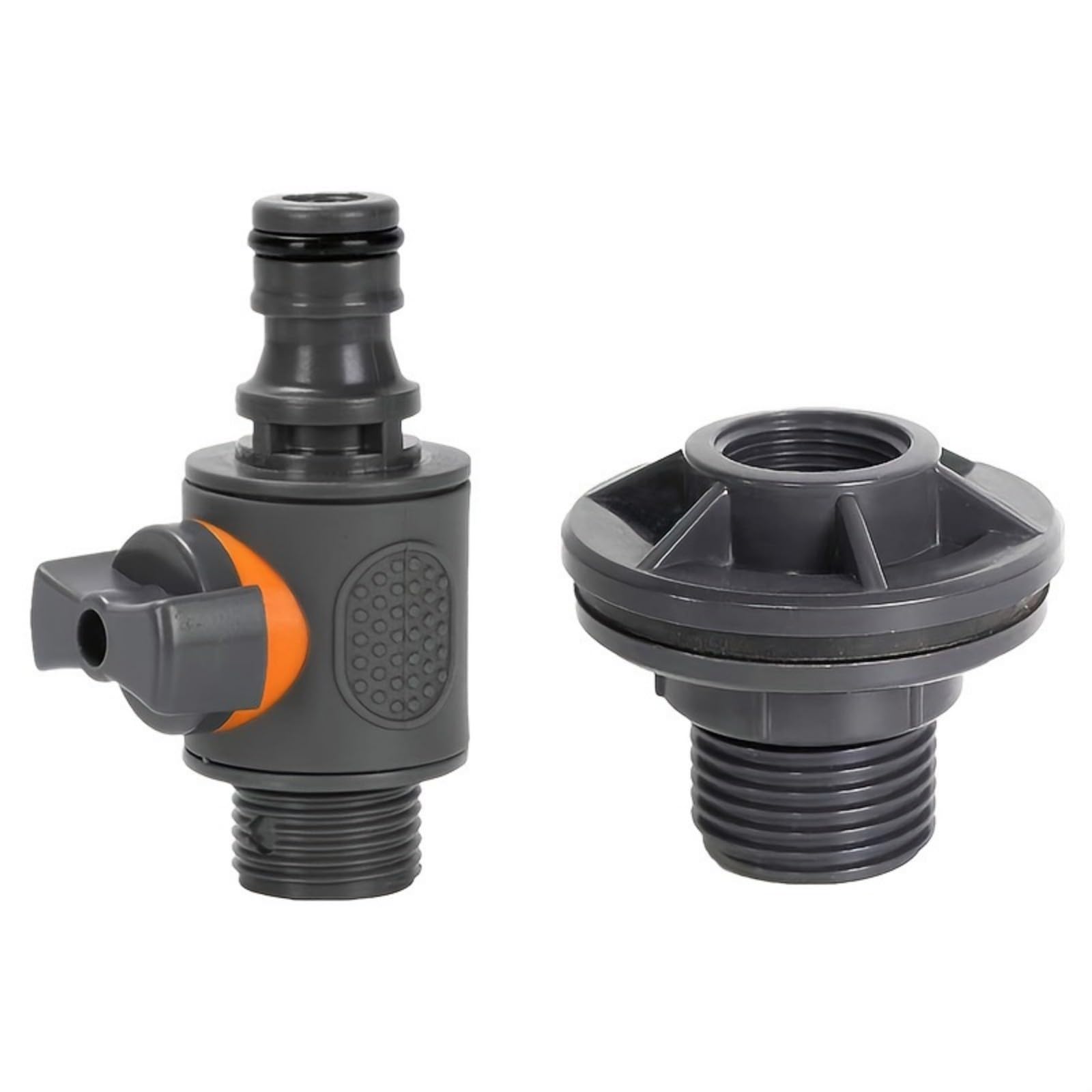 Tfaoys Men's C Amping Water Ontainer Onnector With Shut Off Ontrol, 3/4 Thread And 16Mm Hose Outlet For Water Draw Use Bucket Hose Onnector With Shut Off Ontrol
