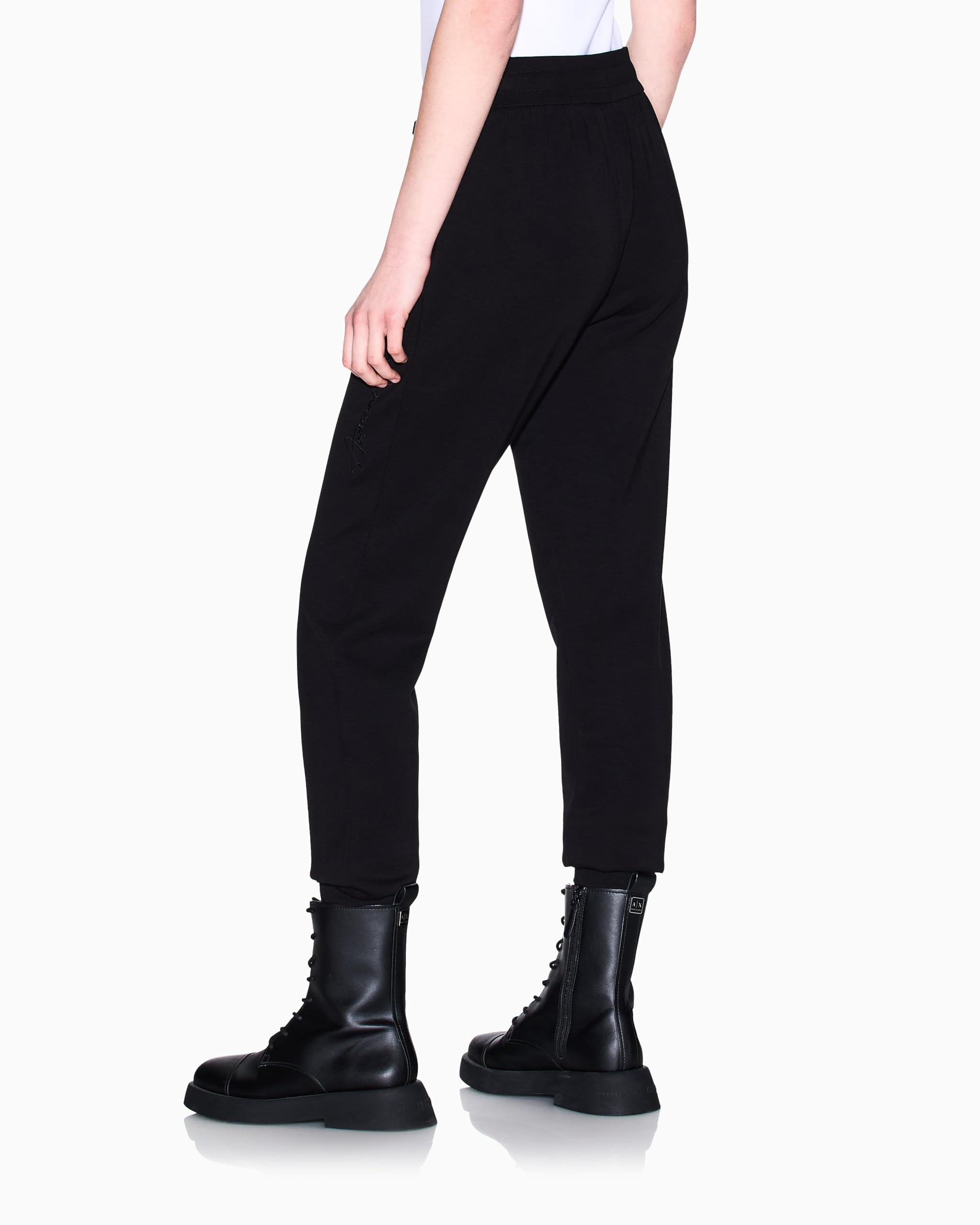 Armani Exchange Essential, Logo Signature, Shiny Logo On Drawstring - Spodnie dresowe Kobiety