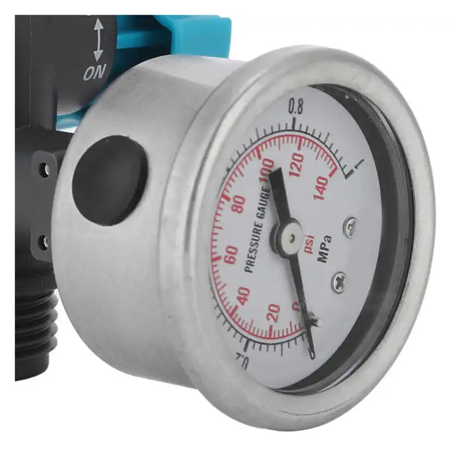 Válvula Reguladora de presión de agua ajustable G3/4in, reductor de presión con manómetro, válvula reductora de presión for invernadero y jardín | Regulador de presión de agua