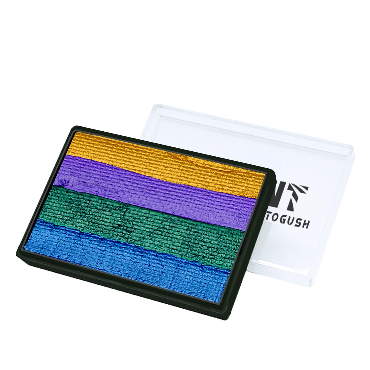 Face And Body Paint Split Cake, 30g Each, Water Based Eyeliner, Professional Rainbow Split Cake Palette, Easy Rainbow Effects, Easy Wash Off Hypoallergenic Non-Toxic