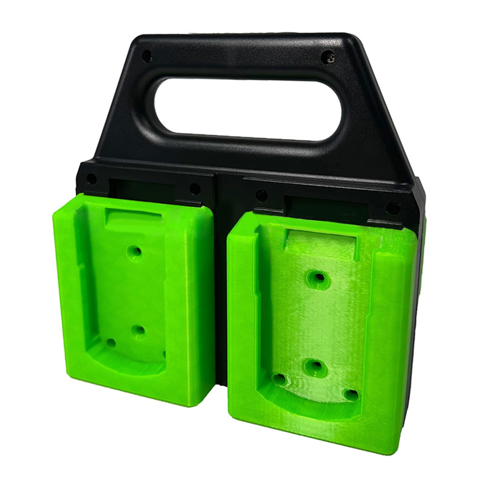 Compact 4 Slot ABS Battery Rack Secure Base Holder for 18V / 20V Power Tools Workshop Organiz Space Saving Battery Rack