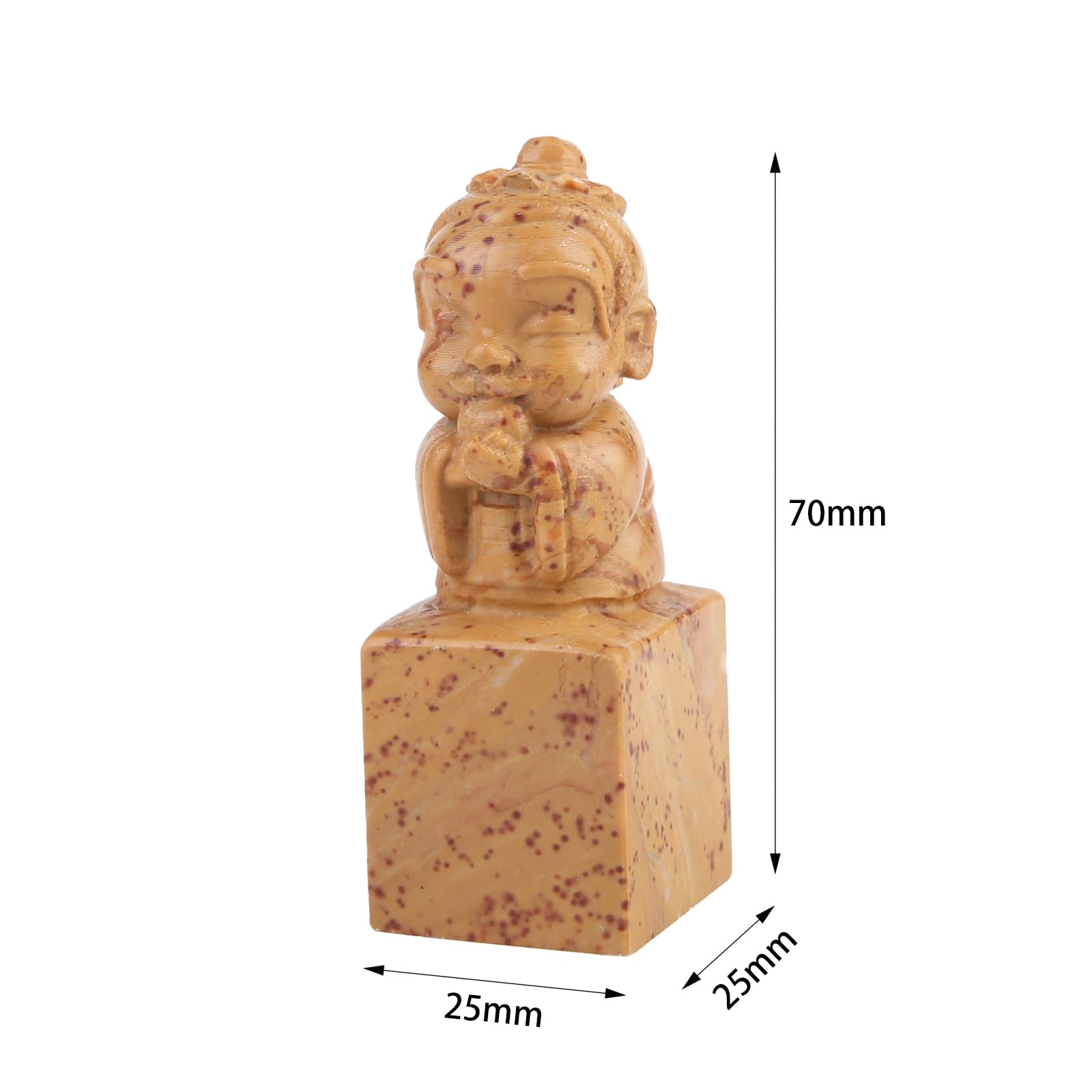 Amazon.co.jp: 【MLMK】篆刻 印材 寿山石 たかやまき 孔子像 孔聖人 至