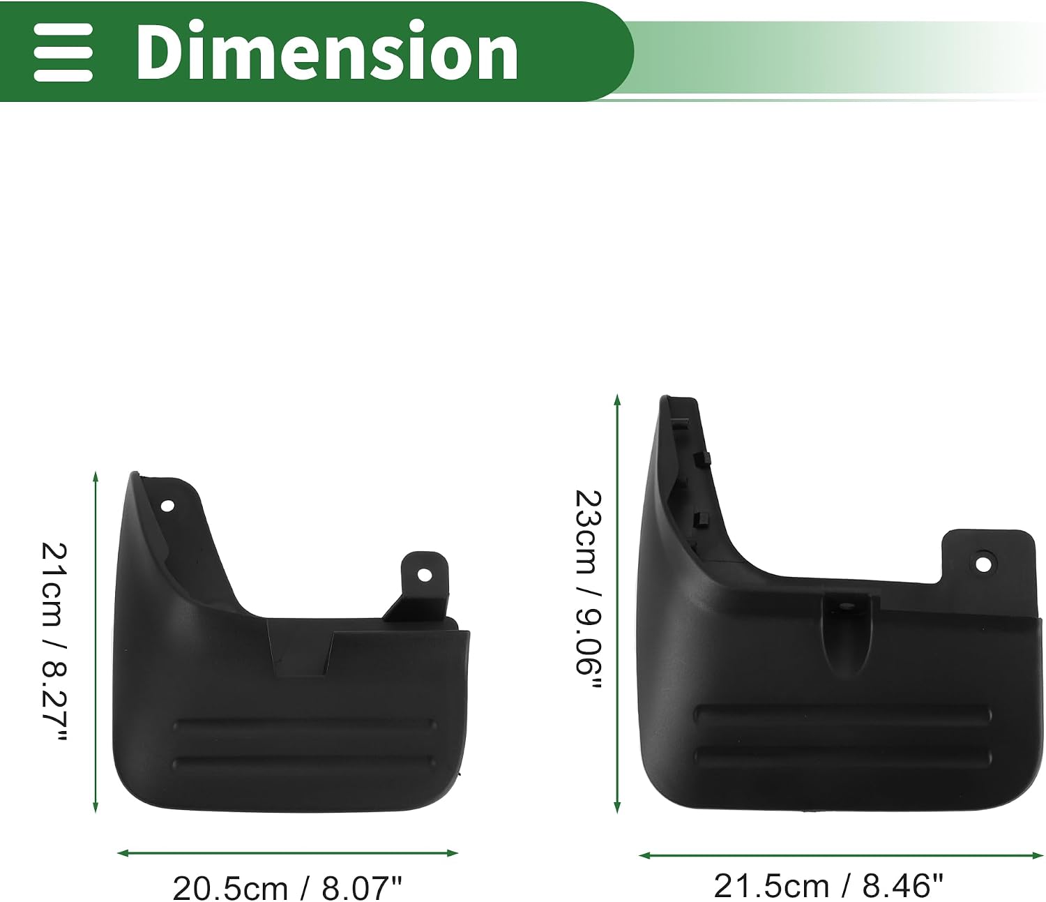 Motoforti Mud Flaps Splash Guards Mud Guards for Hyundai H-1 Stanex 2011-2023 W/Mount Accessories