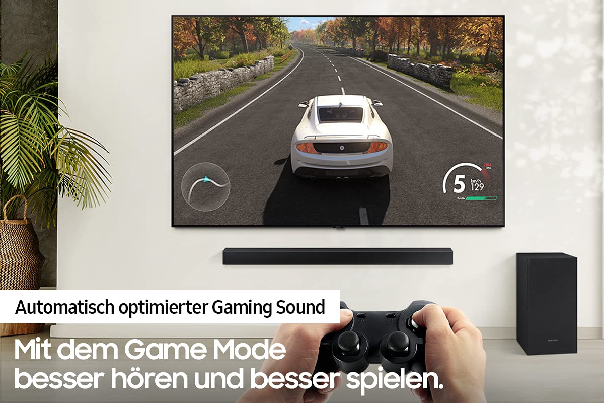 Samsung 2.1-Kanal Soundbar HW-A430/ZG mit DTS Virtual:X, Bass-Boost-Modus, Surround Sound Expansion [2021], Graphitschwarz