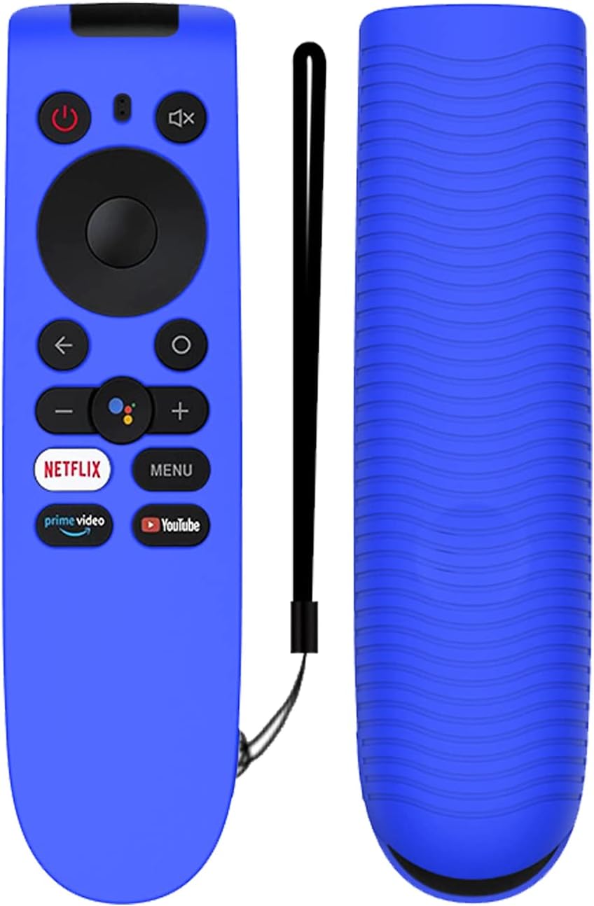 Silicone Remote Cover for ONE Plus LED TV Remote Control Remote Case for 1+ Y Series LED Smart TV 32 inches [32Y1] 43 inches [43Y1] with Netflix YouTube Function (Blue) (Remote Not Included)