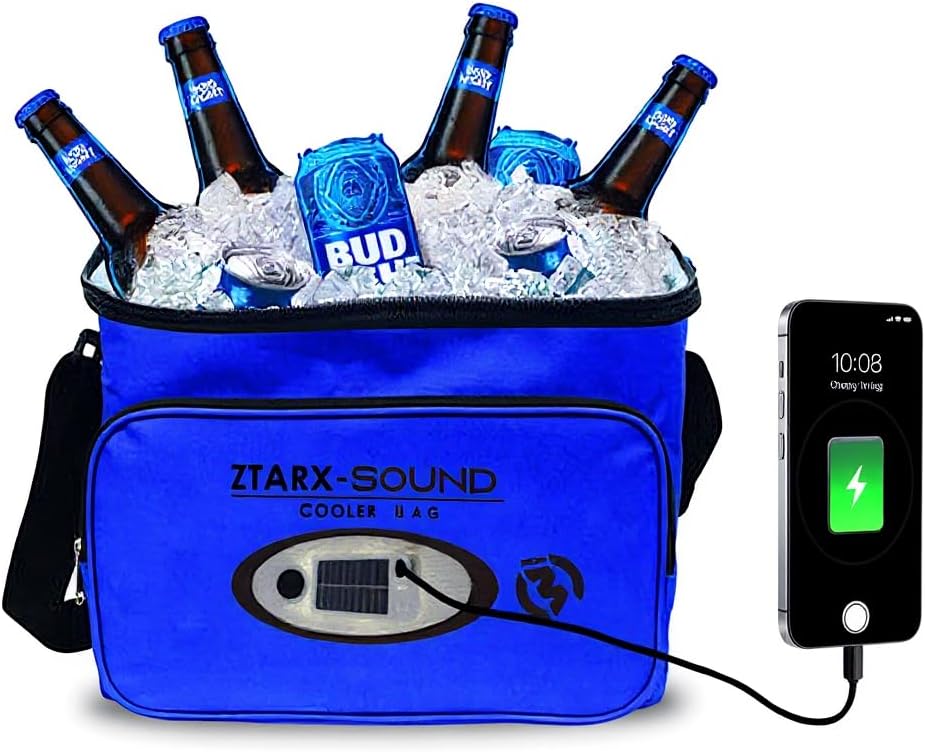 Sound Solar & USB‑Powered Speaker Cooler Bag