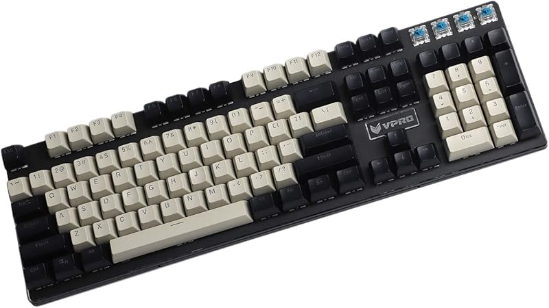 Amazon Com 104 Key Sa Profile Double Shot Shine Through Pbt Ball Shape Keycaps Suitable For Standard Mx 104 87 61 Keyboard Black Light Gray Only Keycap Electronics