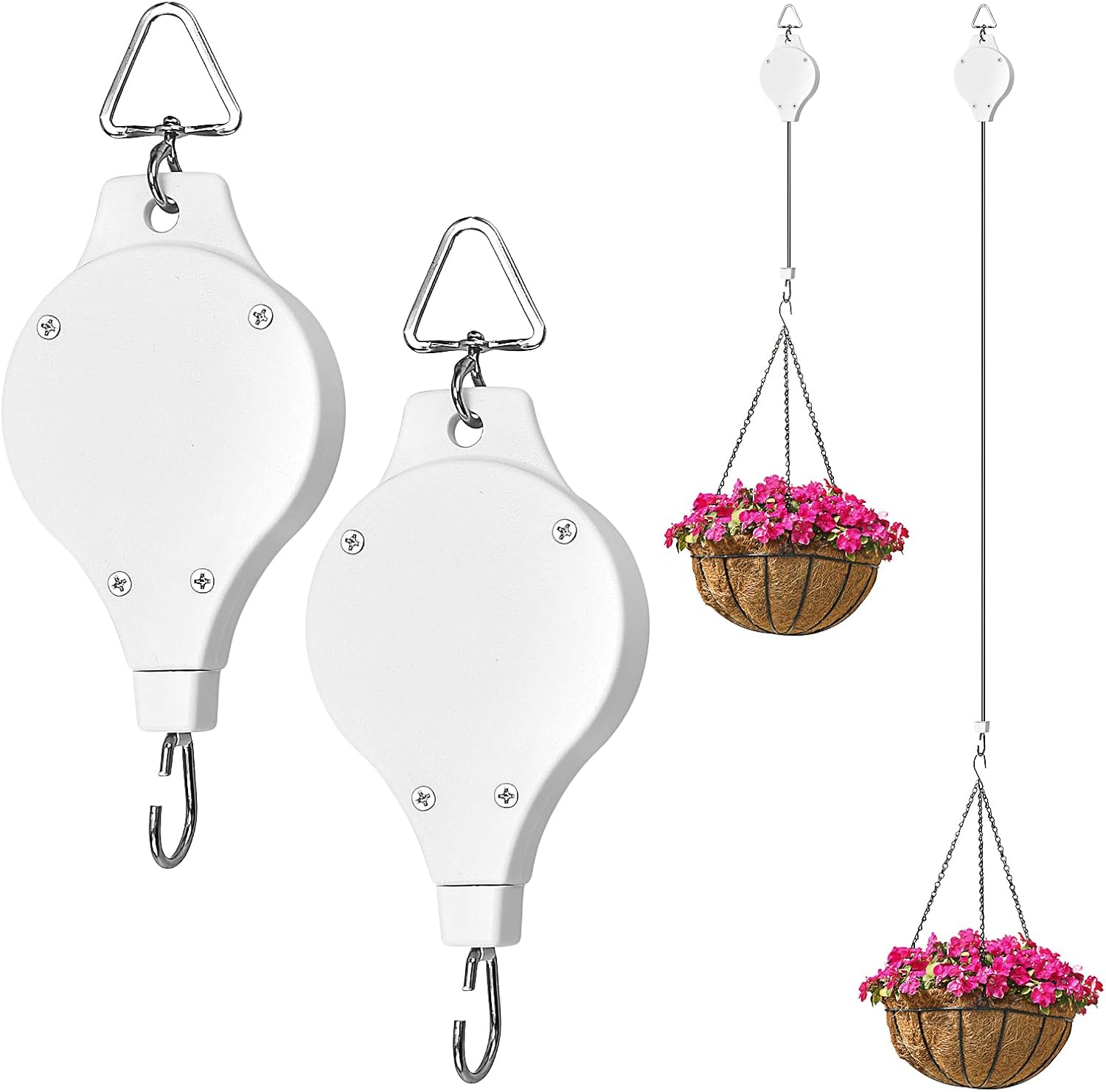cobee Plant Pulley, Retractable Pulley Plant Hanger for Hanging Plants