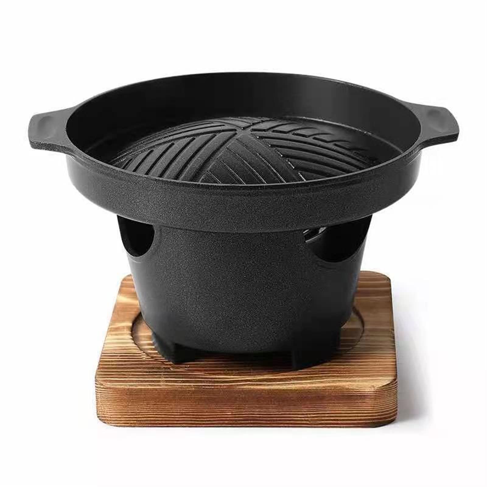 Barbecue grill Mini BBQ Grill Alcohol Stove One Person Home Smokeless Barbecue Grill Outdoor BBQ Oven Plate Roasting Cooker Meat Tools