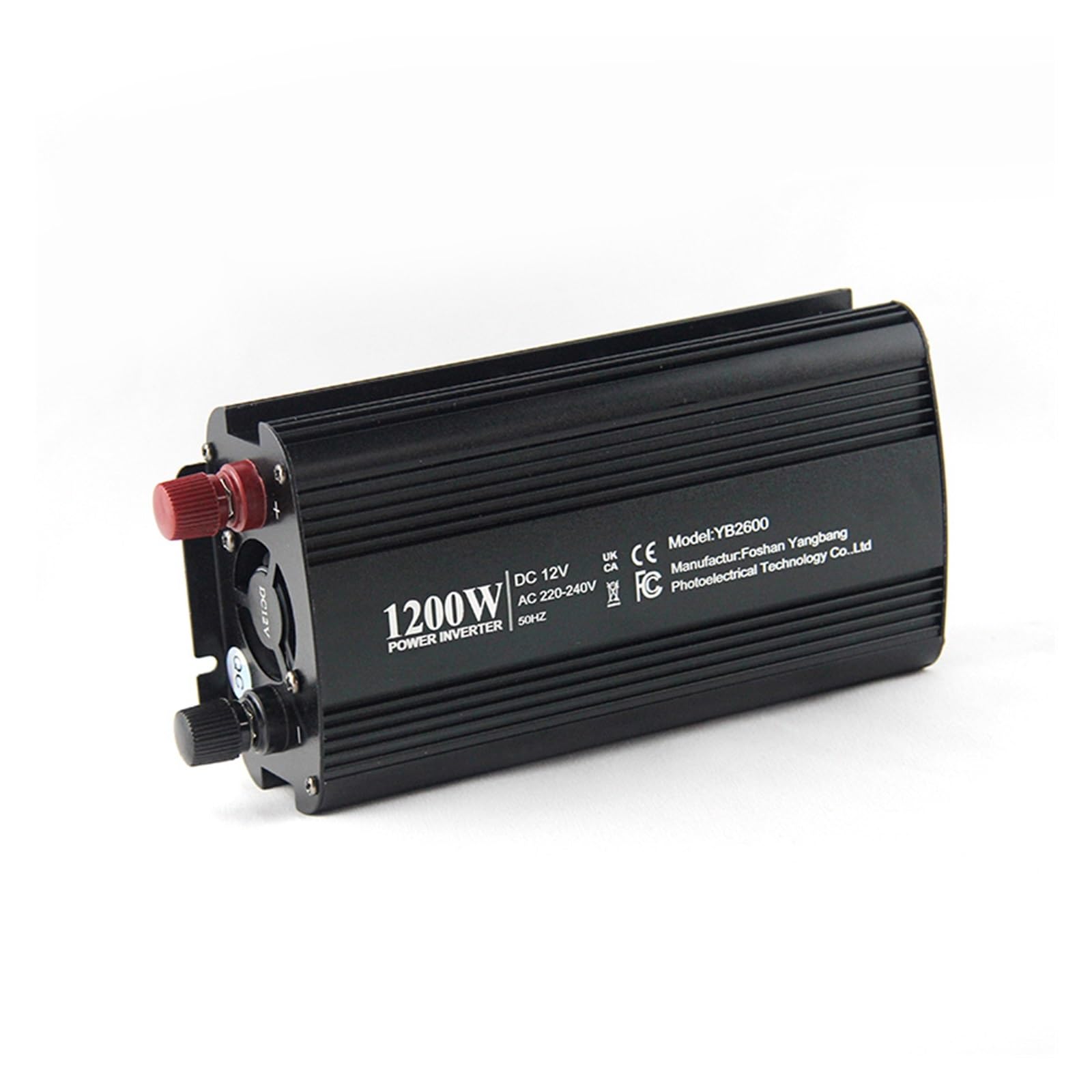 Przetwornica napięcia samochodowego 1200 W (szczytowa) DC 12 V na AC, gniazdo AC i ładowarka samochodowa USB odpowiednia do samochodów, domów, laptopów