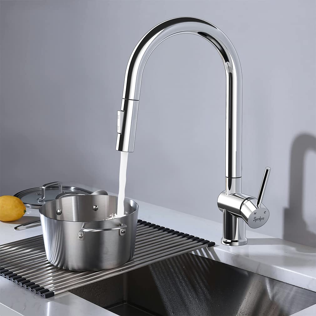 Buy Synlyn Touch Sensor Kitchen Tap Extendible Sink Mixer Tap with