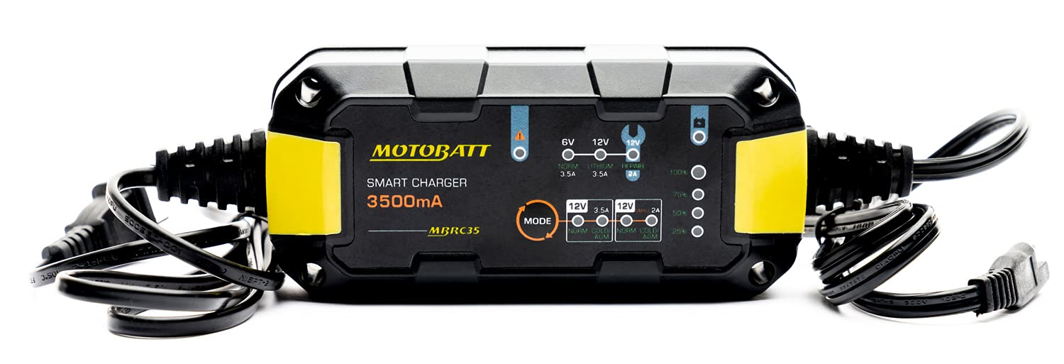 Motobatt MBRC35 6V/12V 3.5 Amp AGM and Lithium Charger