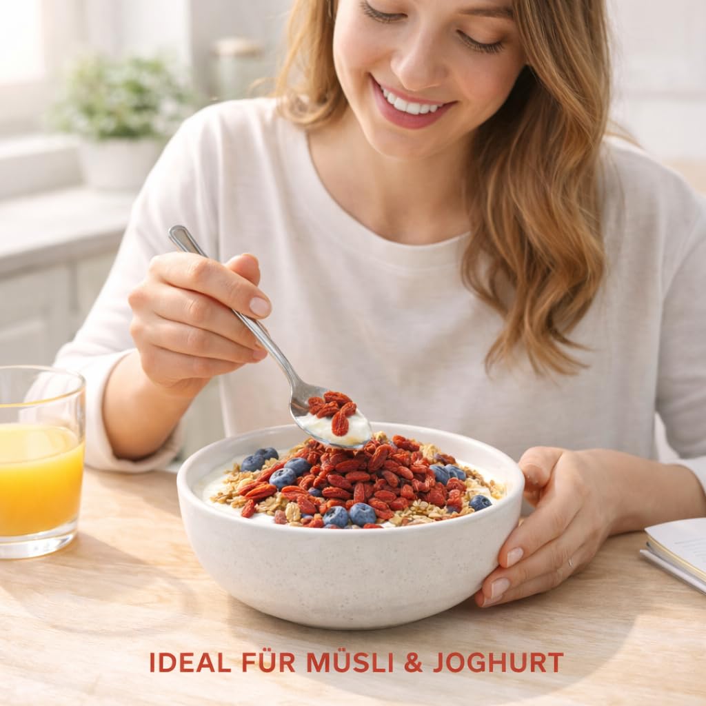 Gideli Goji Beeren 2 x 5kg- Natürliche Zutaten Ohne Zucker und Ungeschwefelt - Getrocknete Früchte ideal für Müsli, Haferbrei, Joghurt und Backwaren - Trockenobst Reich an Vitaminen und Antioxidantien