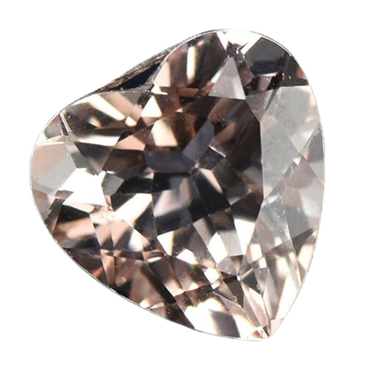 Morganite naturelle en cœur pour fabriquer votre collier de mariage DIY - 6