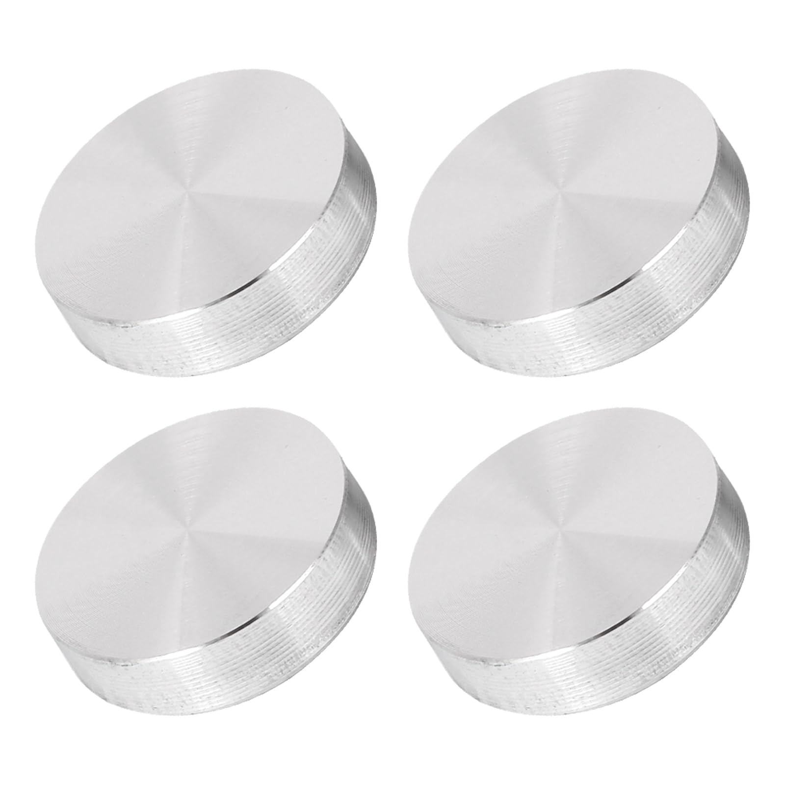 Hoement 6 Pièces Disque Aluminium Épais Pour Plateau De Table Verre Adaptateur Aluminium Pour Tables Basses Et Verre