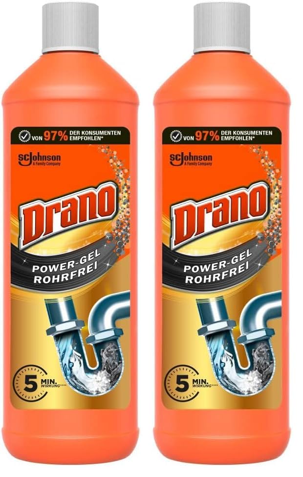 Drano Power Gel Rohrfrei Abflussreiniger, Rohrreiniger, für...