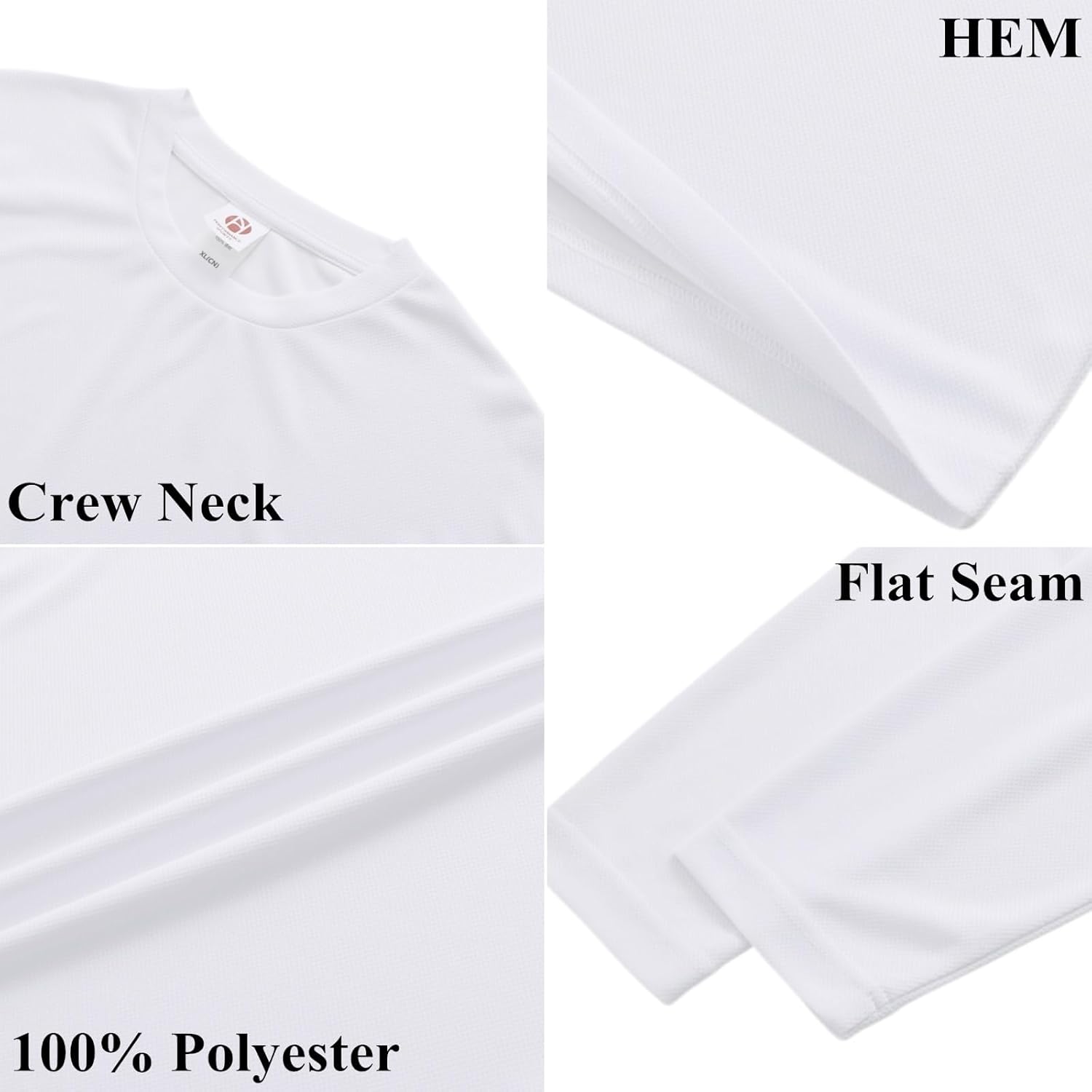 LeeHanTon Men UPF 50+ Sun Protection Hoodie Long Sleeve T Shirts Pack Quick Dry Shirt for Athletic Running Activewear Workout - Image 4