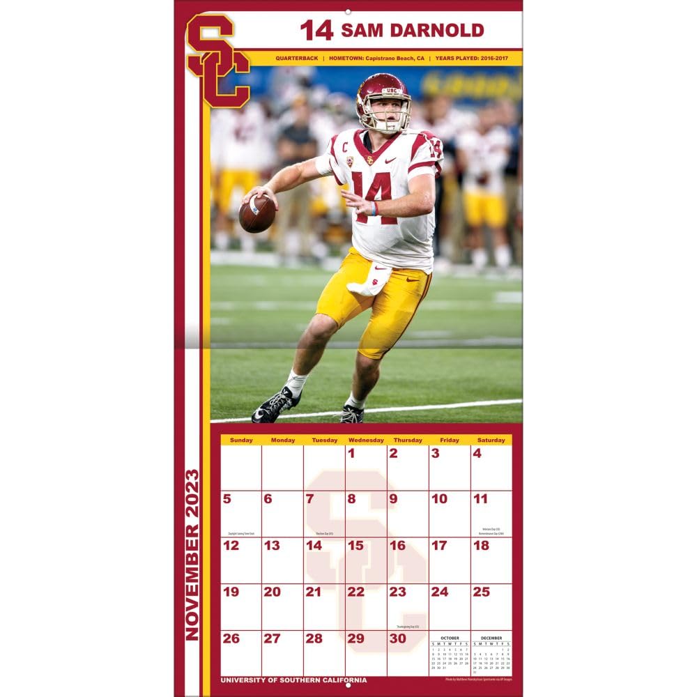 Amazon.com : Usc Trojans 2024 12x12 Team Wall Calendar : Office Products