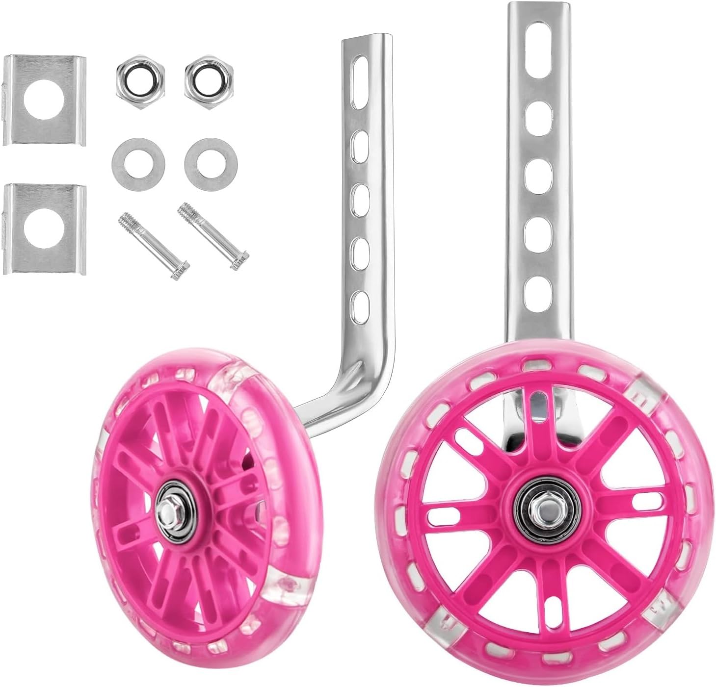 M.J COMFY-LIFE Kids Bike Stabilisers Training Wheels for 12"-20" (Pink)
