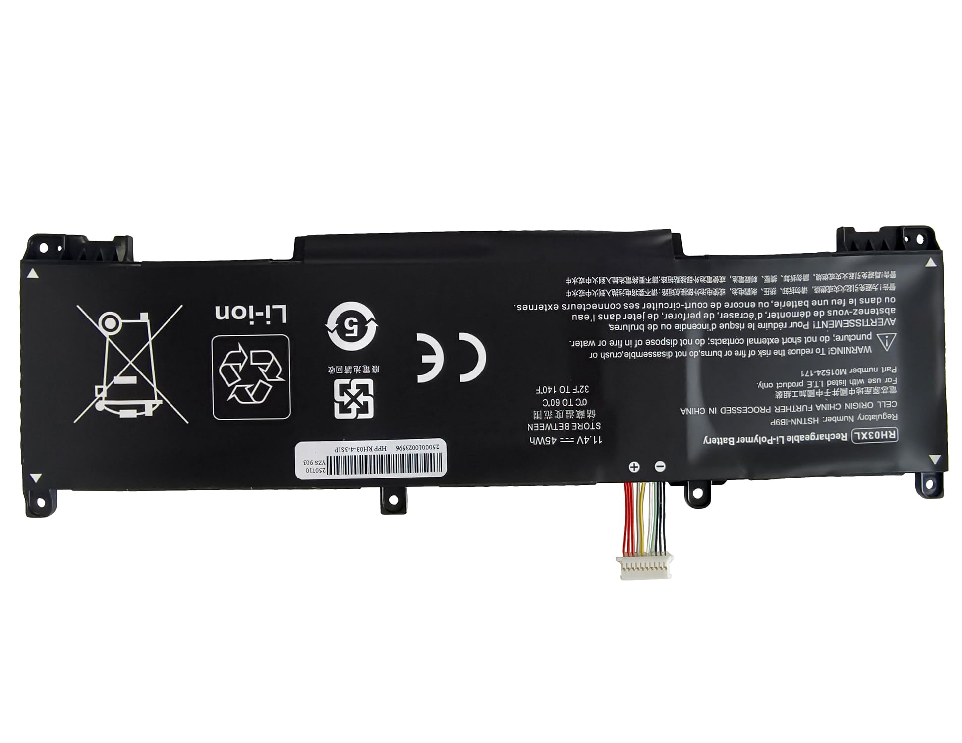11.4V 45Wh RH03XL M02027-005 Batteria per HP ProBook 430 440 450 455 G8 630 640 650 G8 ZHAN 66 Pro A 14 G4 G5 Serie HSTNN-OB1T TPN-DB0B M02027-005 M01524-AC1 M01524-2B1